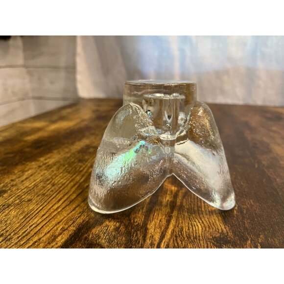 Kosta Boda Tulip Crystal Candle Holder Clear Glass Vintage Elegant Design - Picture 8 of 8